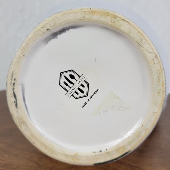 ARHAUS TABLE Water Pitcher 8" White Pottery Ceramic Vase Home Kitchen Portugal - Picture 14 of 16